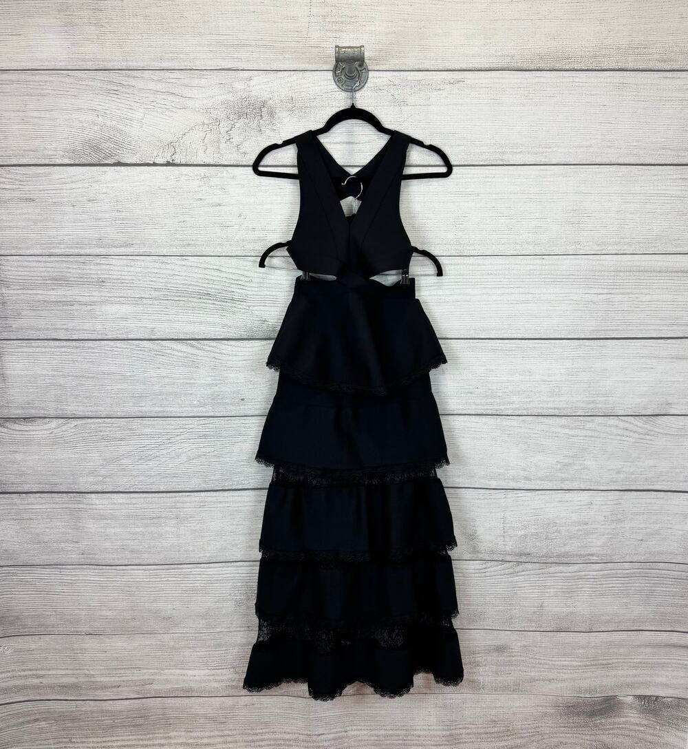 Anne Louise Boutique Women's Black Tiered Sleeveless Maxi Dress UK 8/ US 4